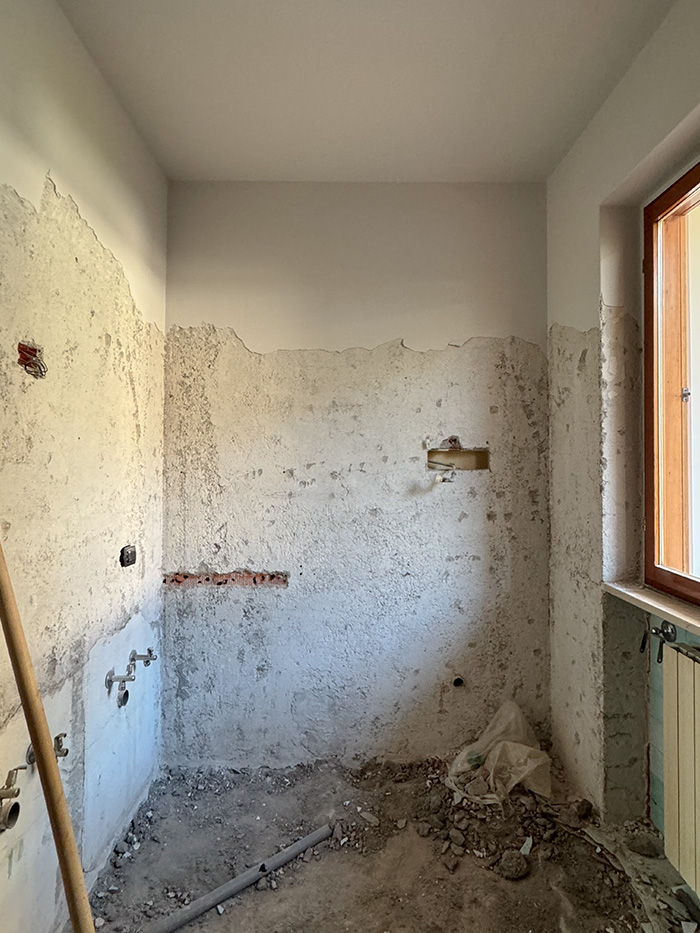 papagiovanni cantiere bagno lavabo