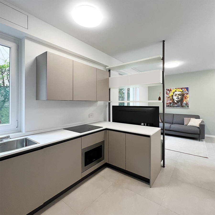 ristrutturazione cucina casa bandiera5 sul lago di Garda