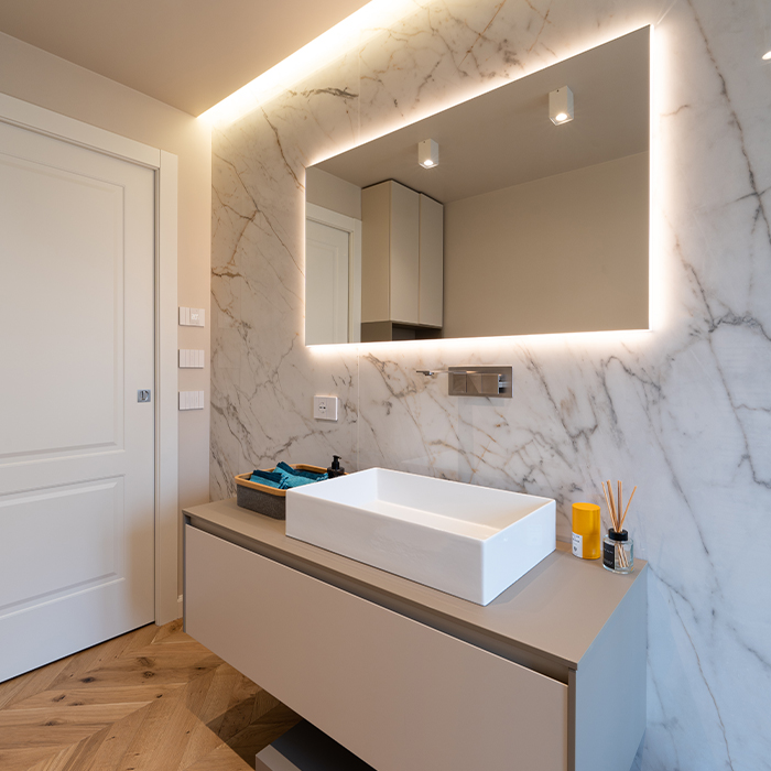 ristrutturazione bagno in Lombardia dallo stile classico contemporaneo