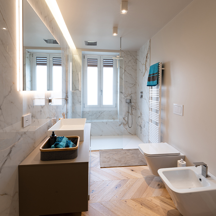 ristrutturazione bagno moderno a Brescia